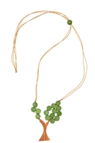 Rare Rabbit Beaded Apple Tree Necklace Rare Rabbit Beaded Apple Tree Necklace