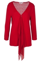 Clarity By Threadz Mesh Detailed Cardi Clarity By Threadz Mesh Detailed Cardi
