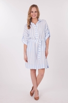 Hammock & Vine Stripe Linen Shirt Dress Hammock & Vine Stripe Linen Shirt Dress