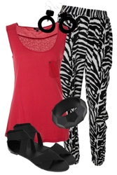 Red Rockstar Zebra Zen