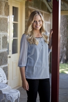 Esprit Collection Boho Minimal Chiffon 3/4 Slv Blouse Esprit Collection Boho Minimal Chiffon 3/4 Slv Blouse
