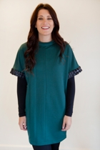Holmes & Fallon Tunic Pebble W Contrast Trim