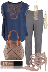 Navy And Nude Nonchalance