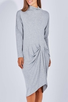 Hammock & Vine High Neck Wool Jersey Dress